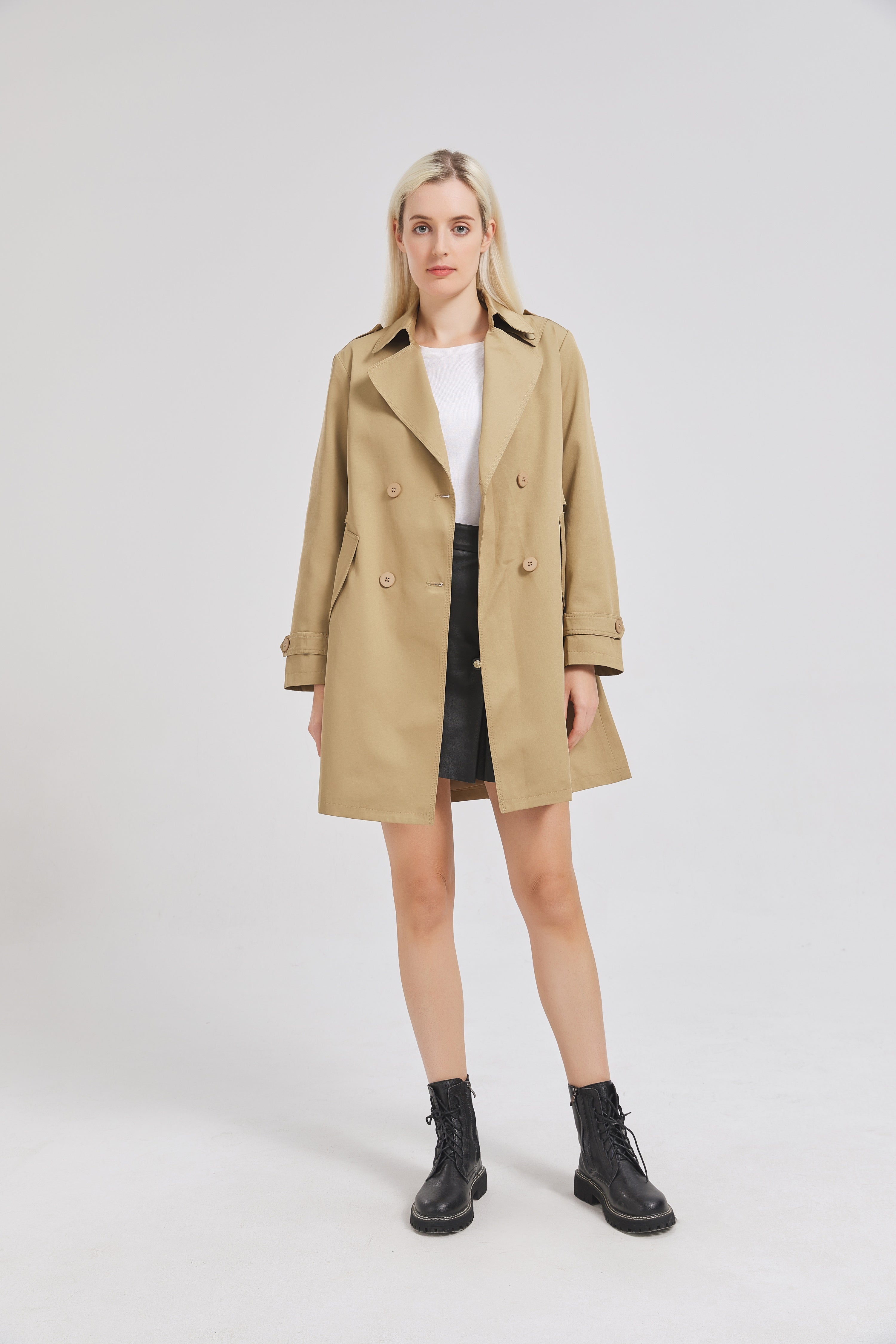 Mid-Length Classic Trench Coat