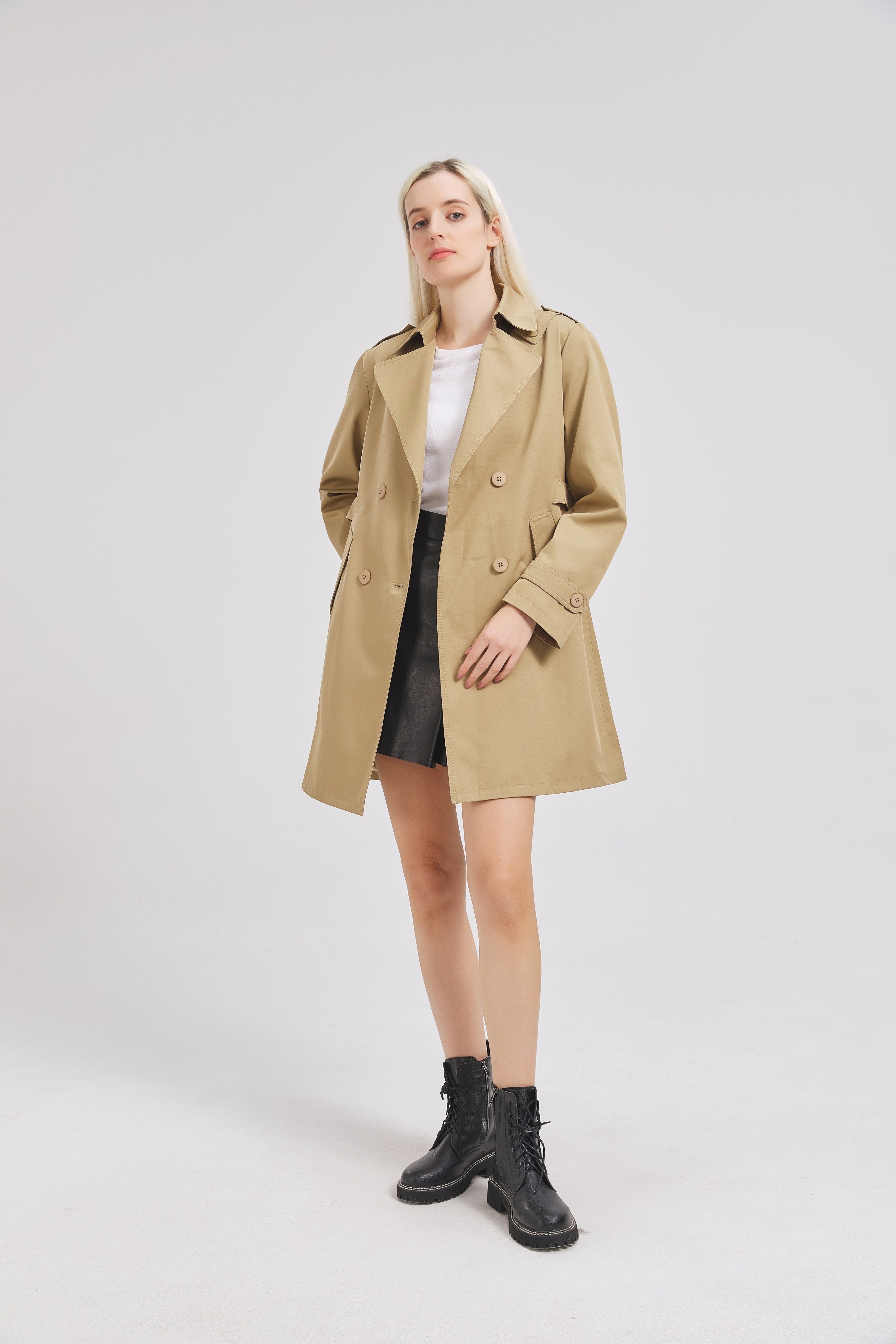 Mid-Length Classic Trench Coat