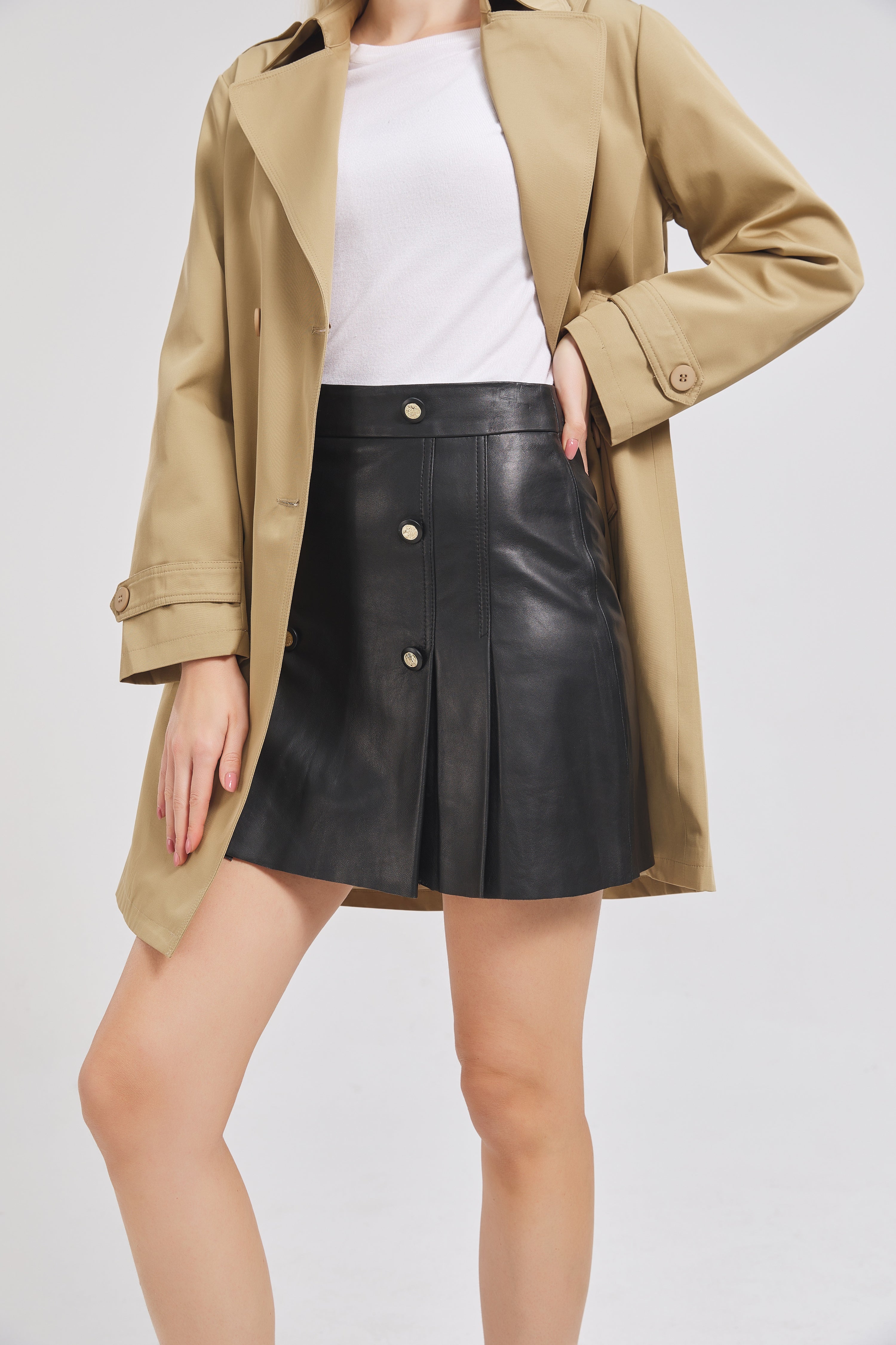 Mid-Length Classic Trench Coat