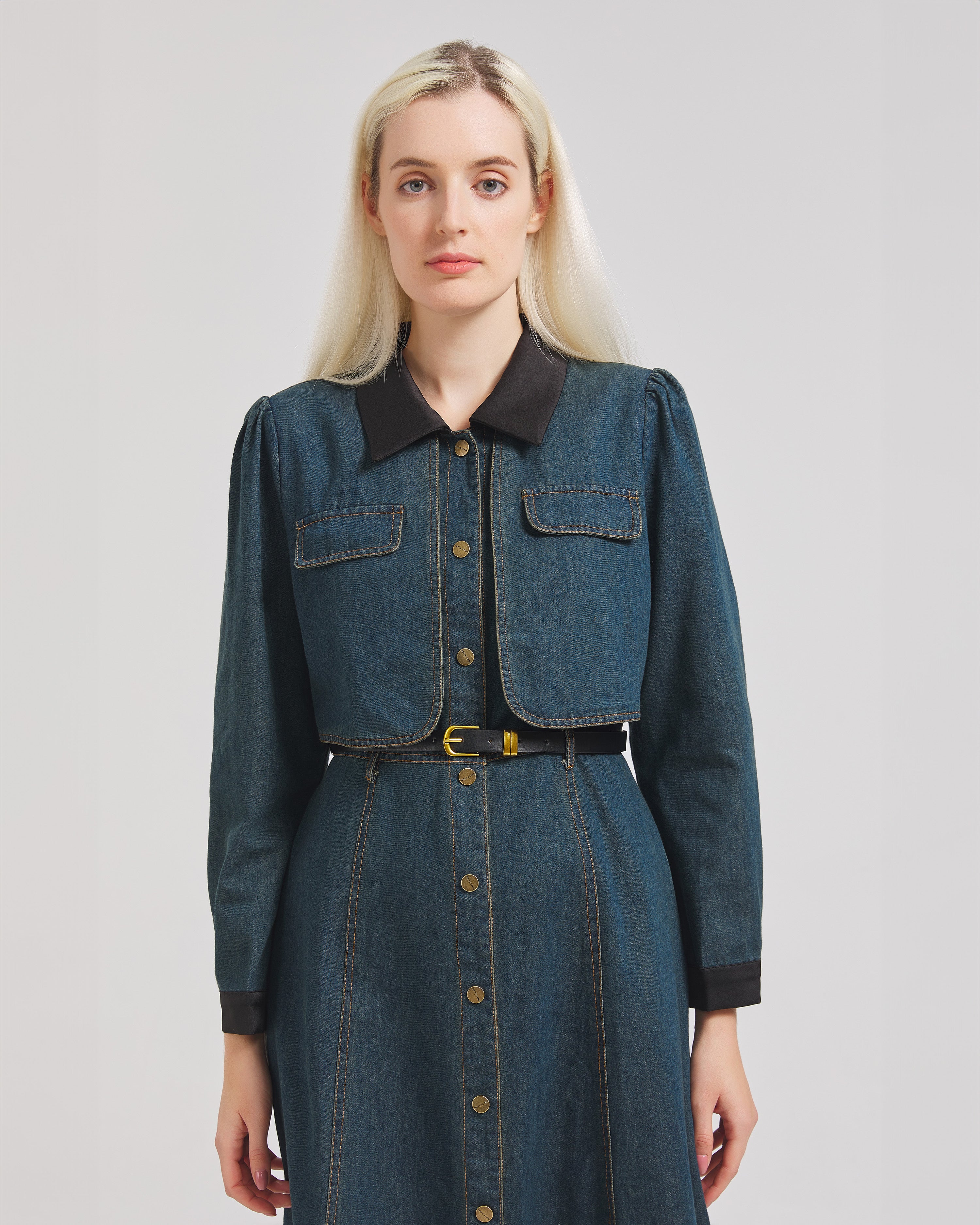 Cotton Denim Dress