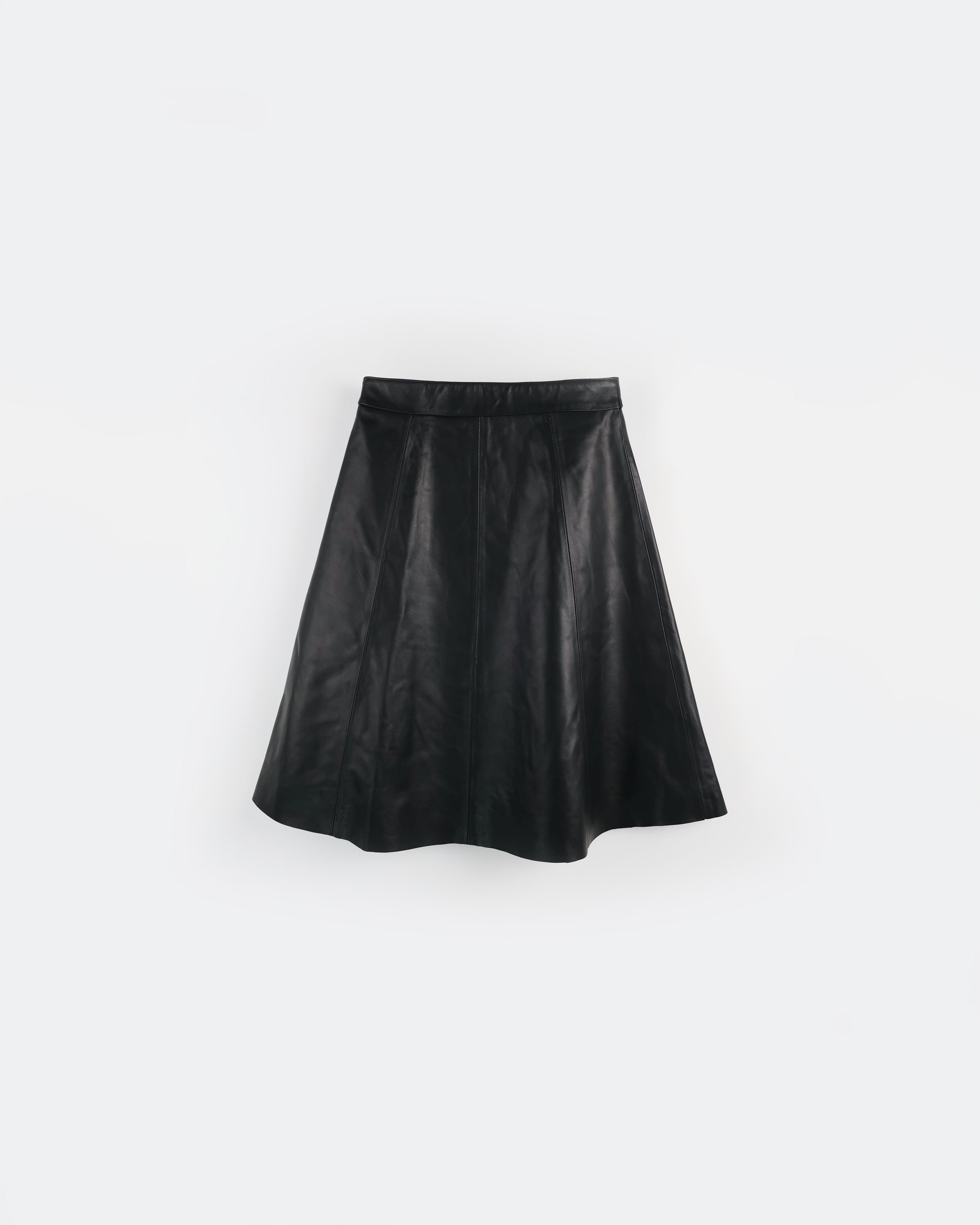 Long Leather Skirt