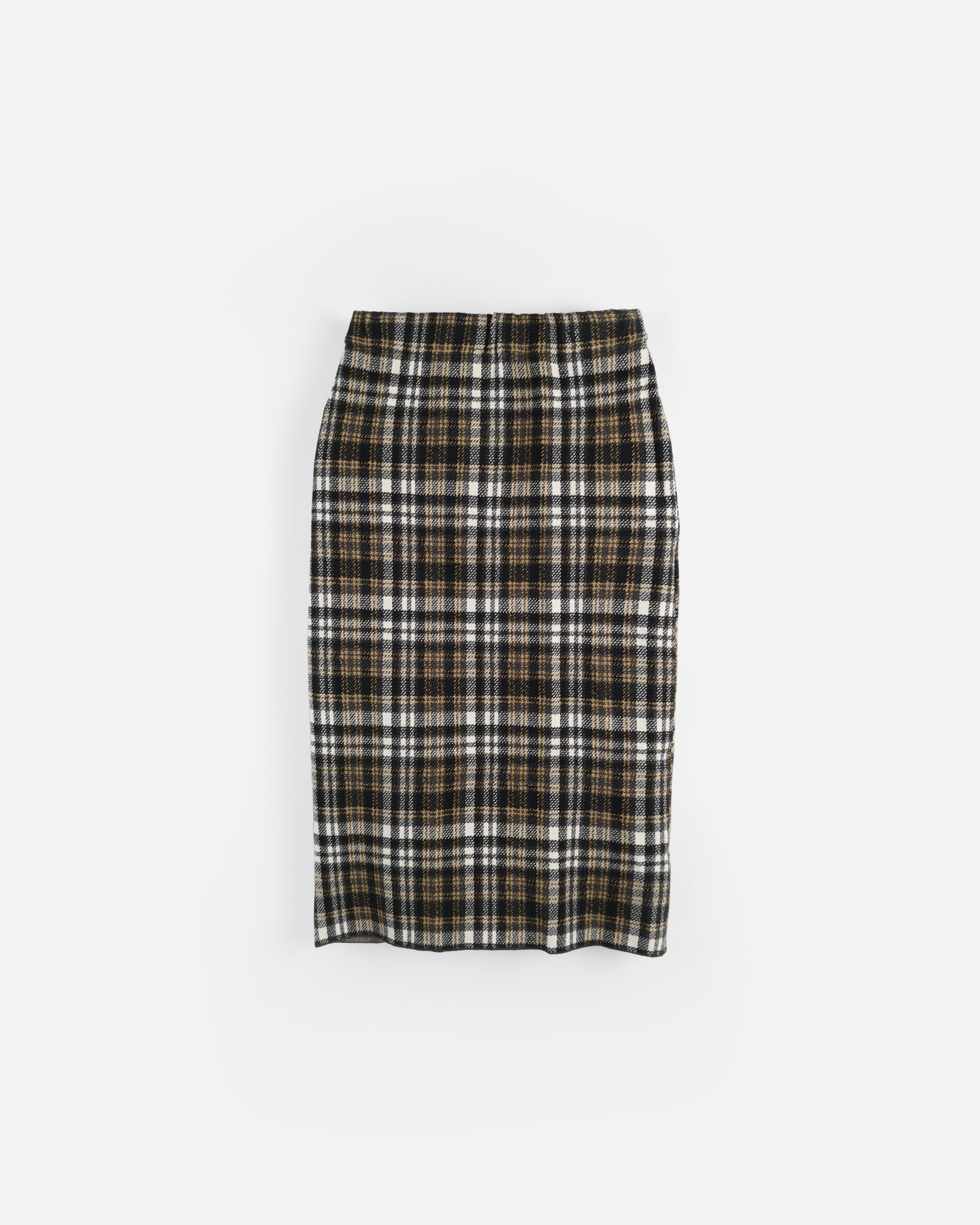 Long Plaid Skirt