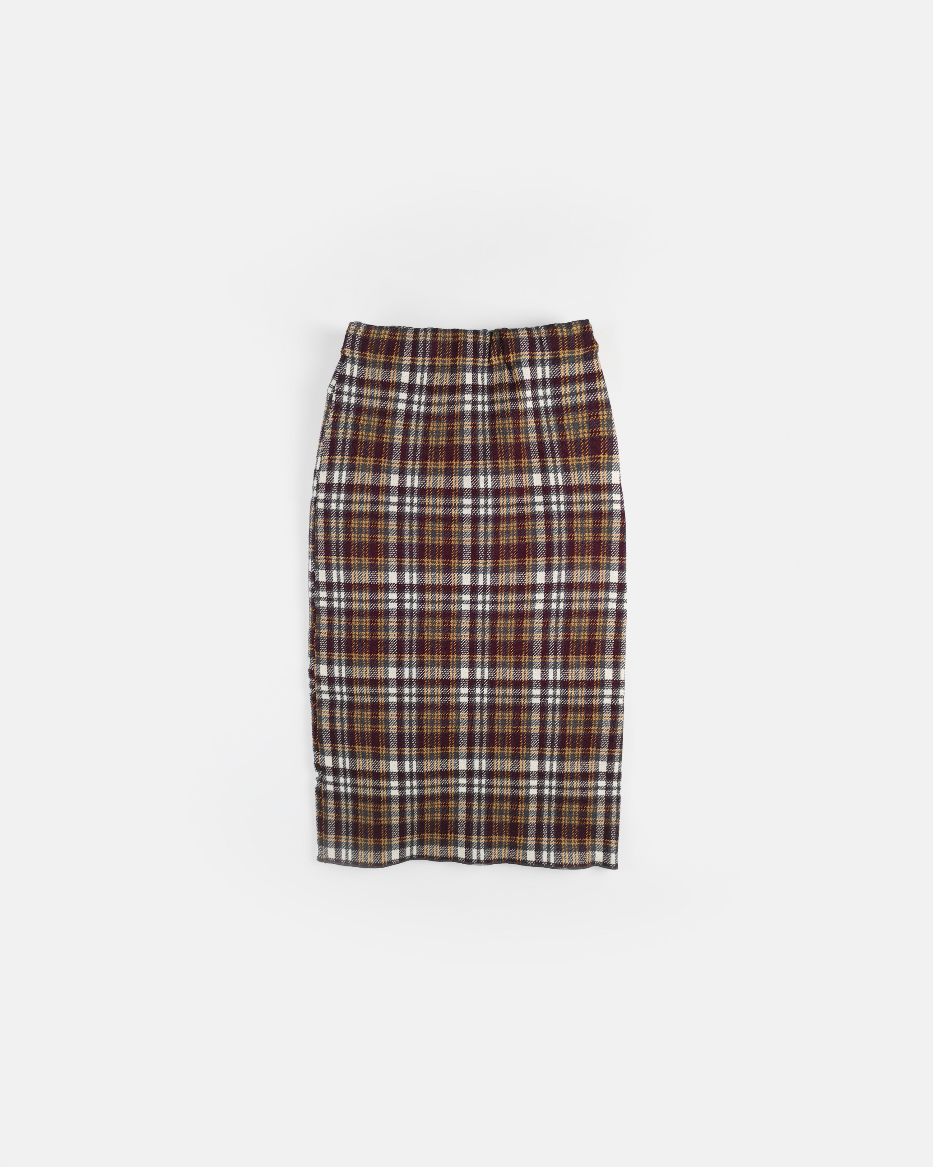 Long Plaid Skirt