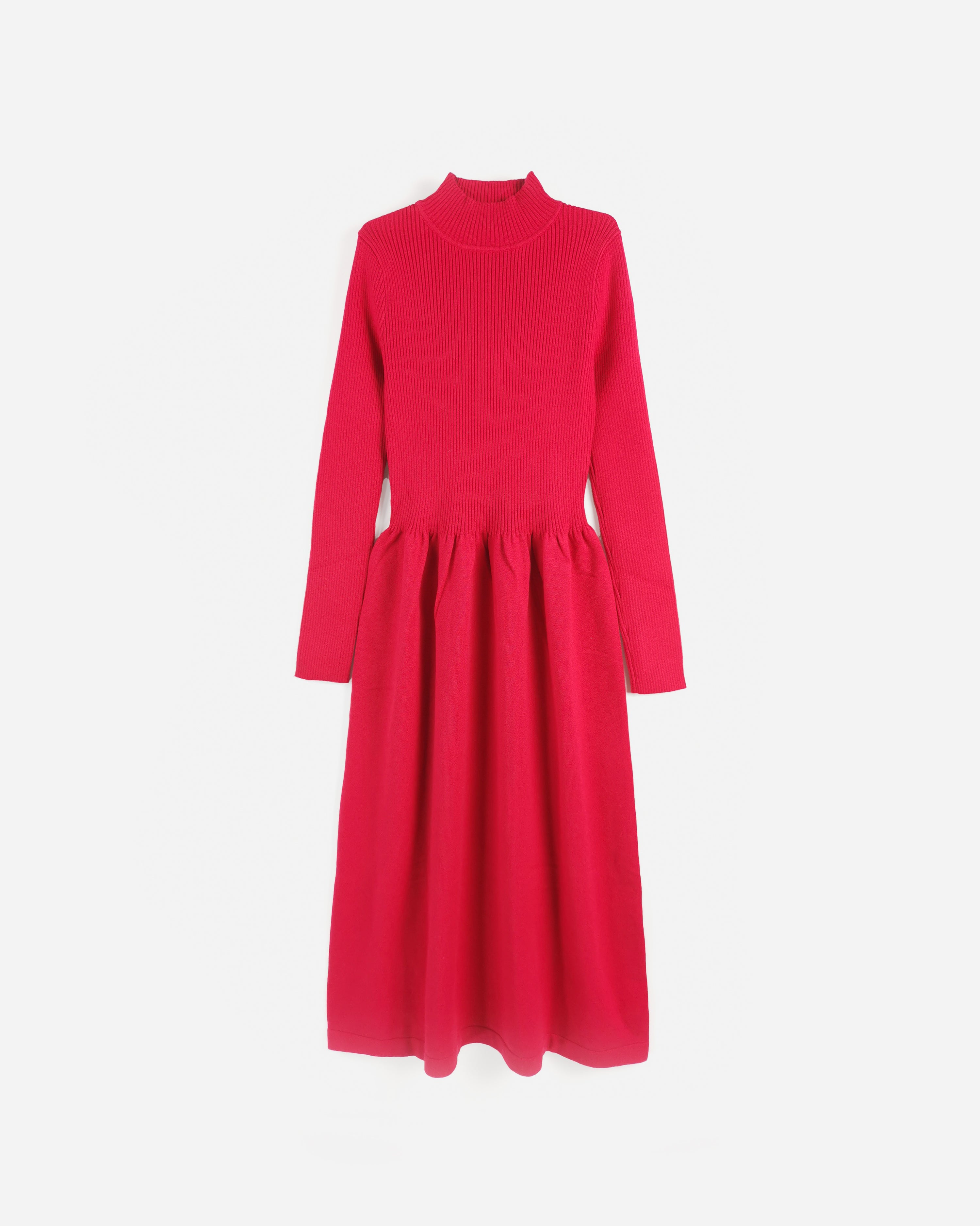 Long Sleeve Dress In Cotton