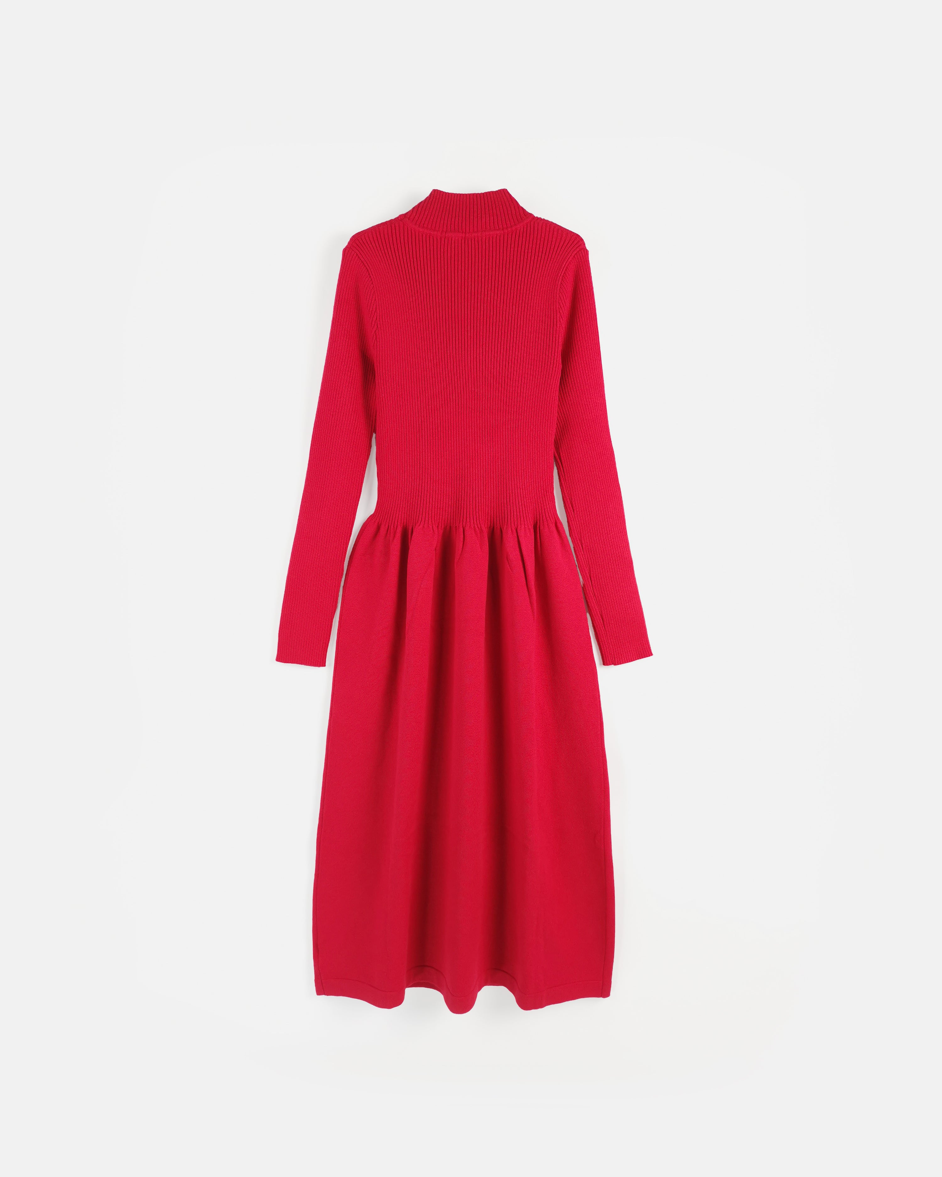 Long Sleeve Dress In Cotton