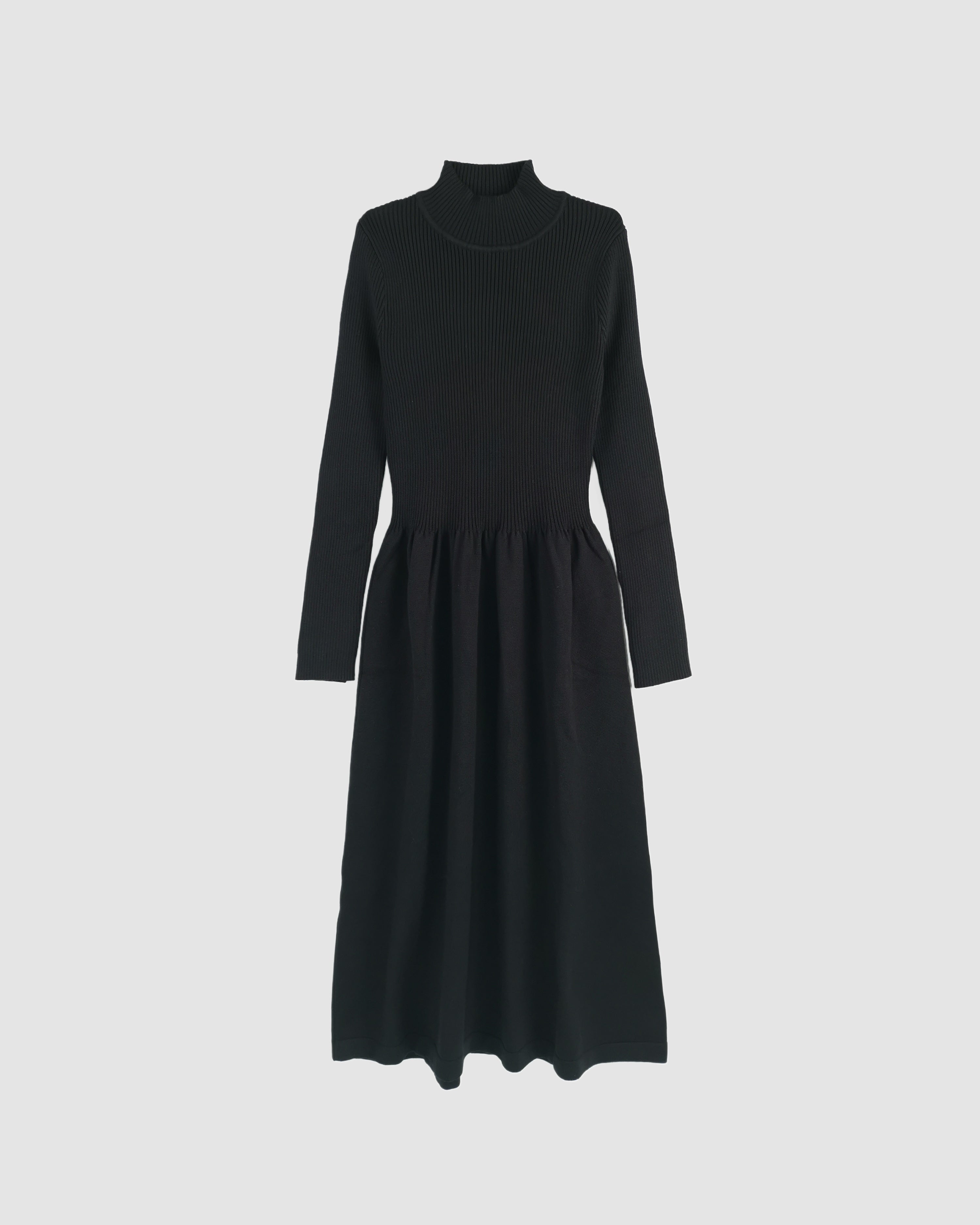 Long Sleeve Dress In Cotton