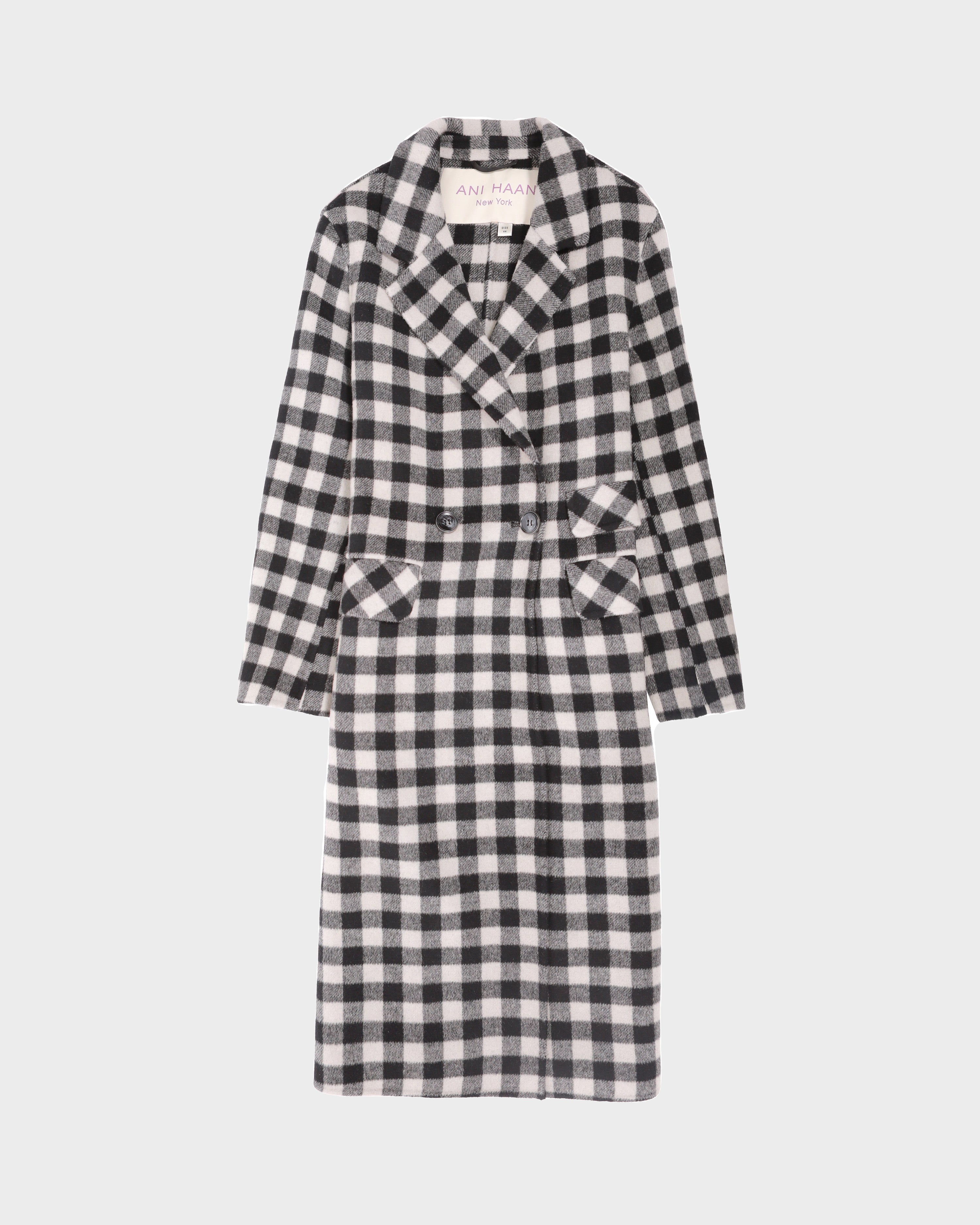 Plaid Wool Coat