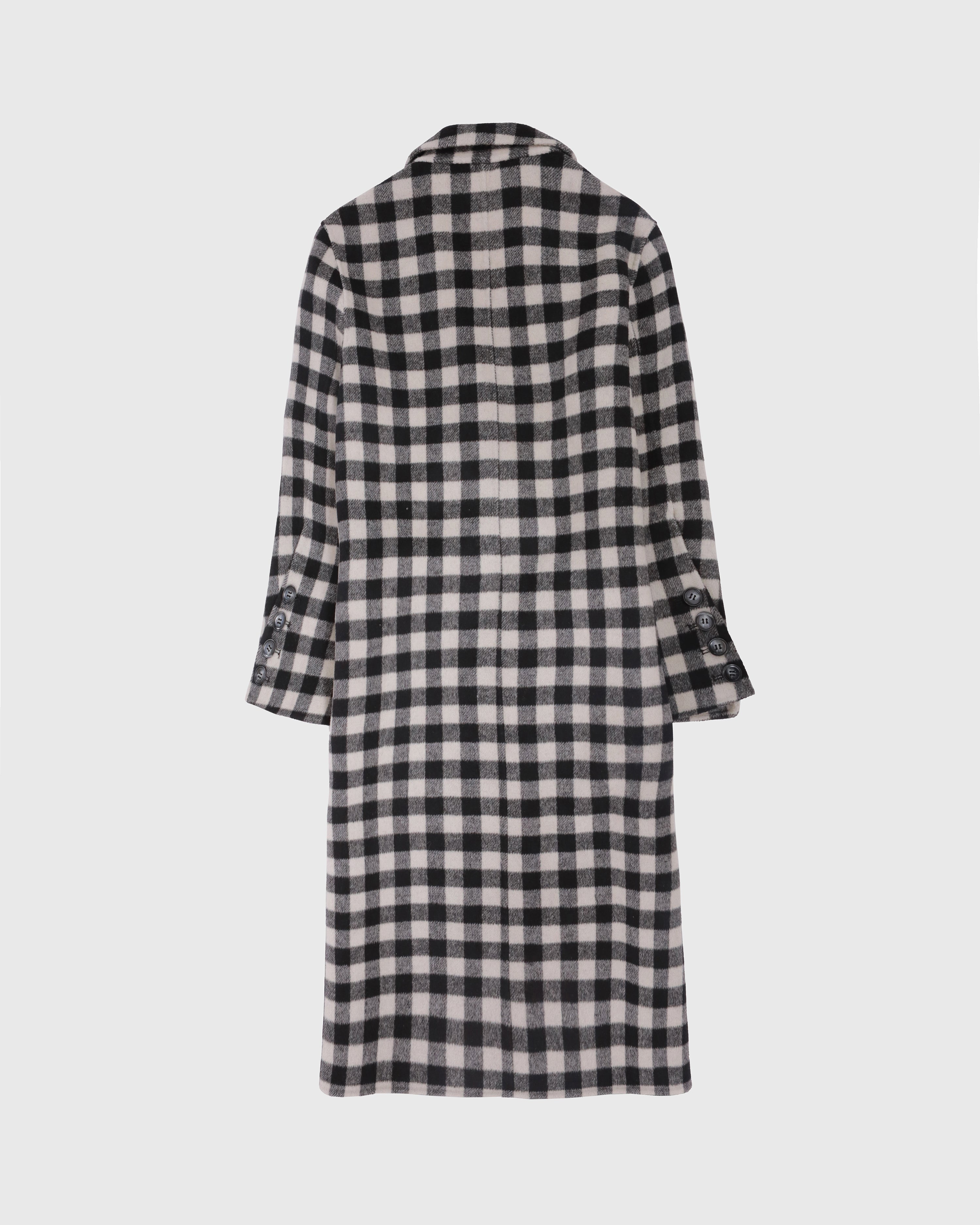 Plaid Wool Coat