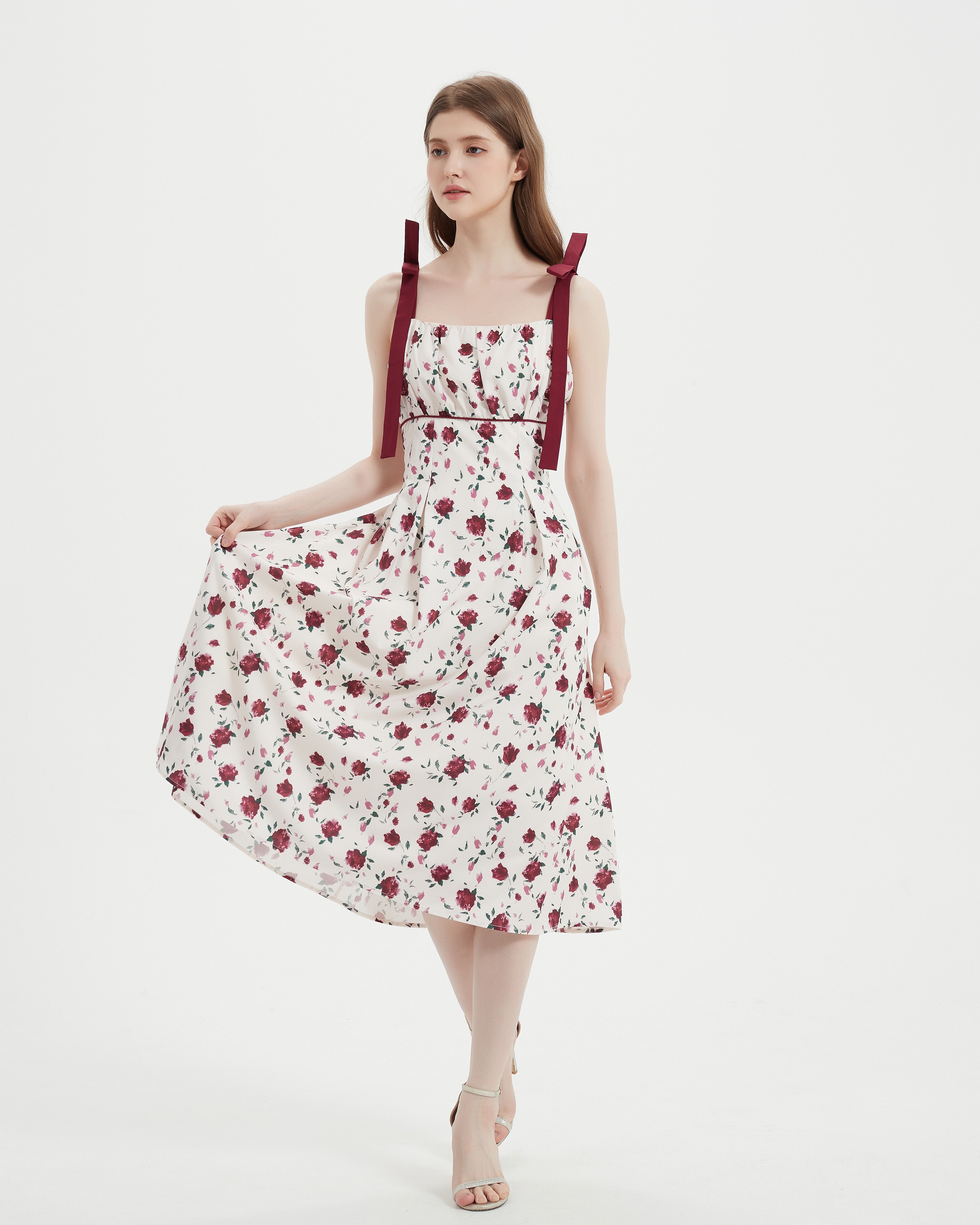 Floral Rose Print Dress