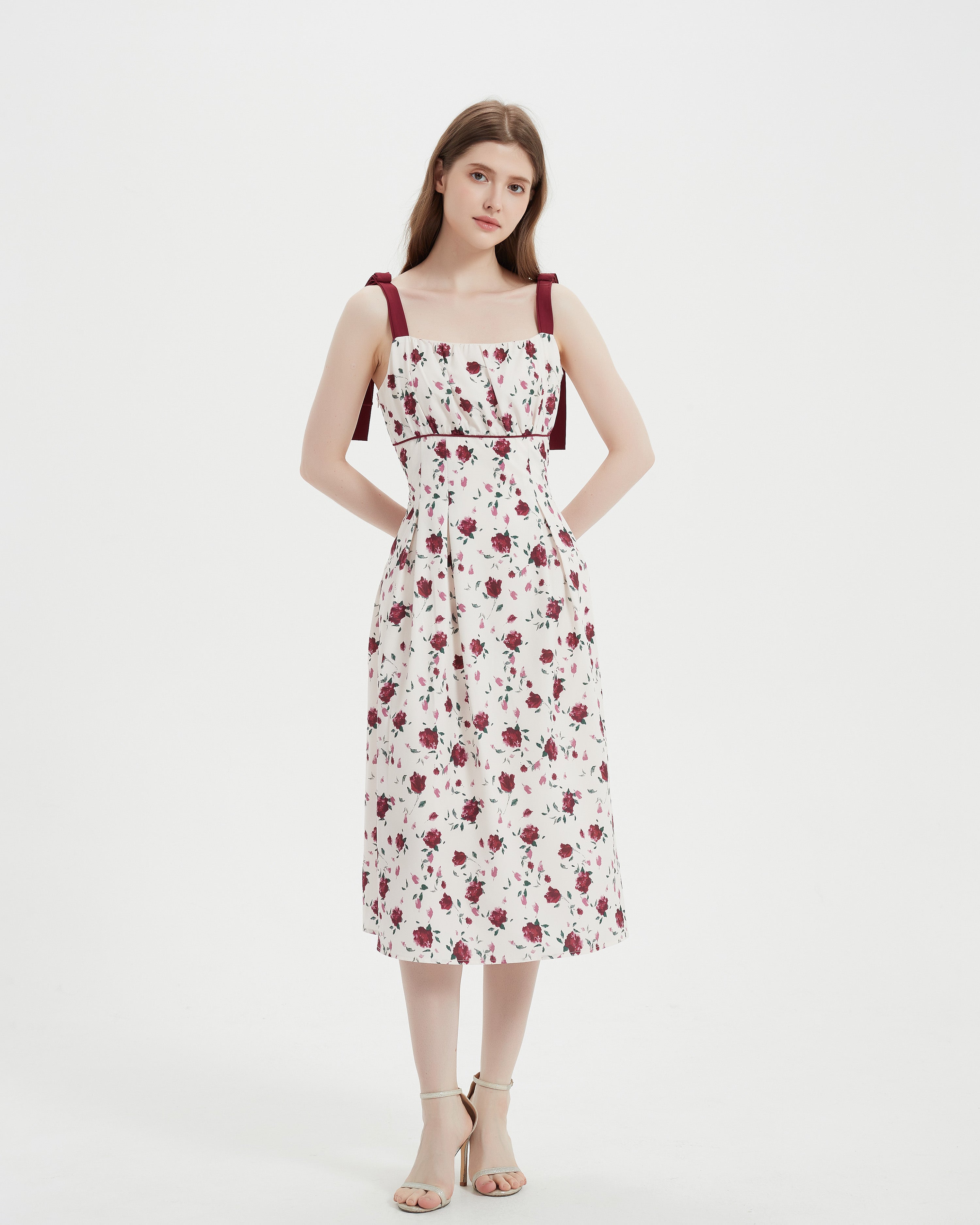 Floral Rose Print Dress