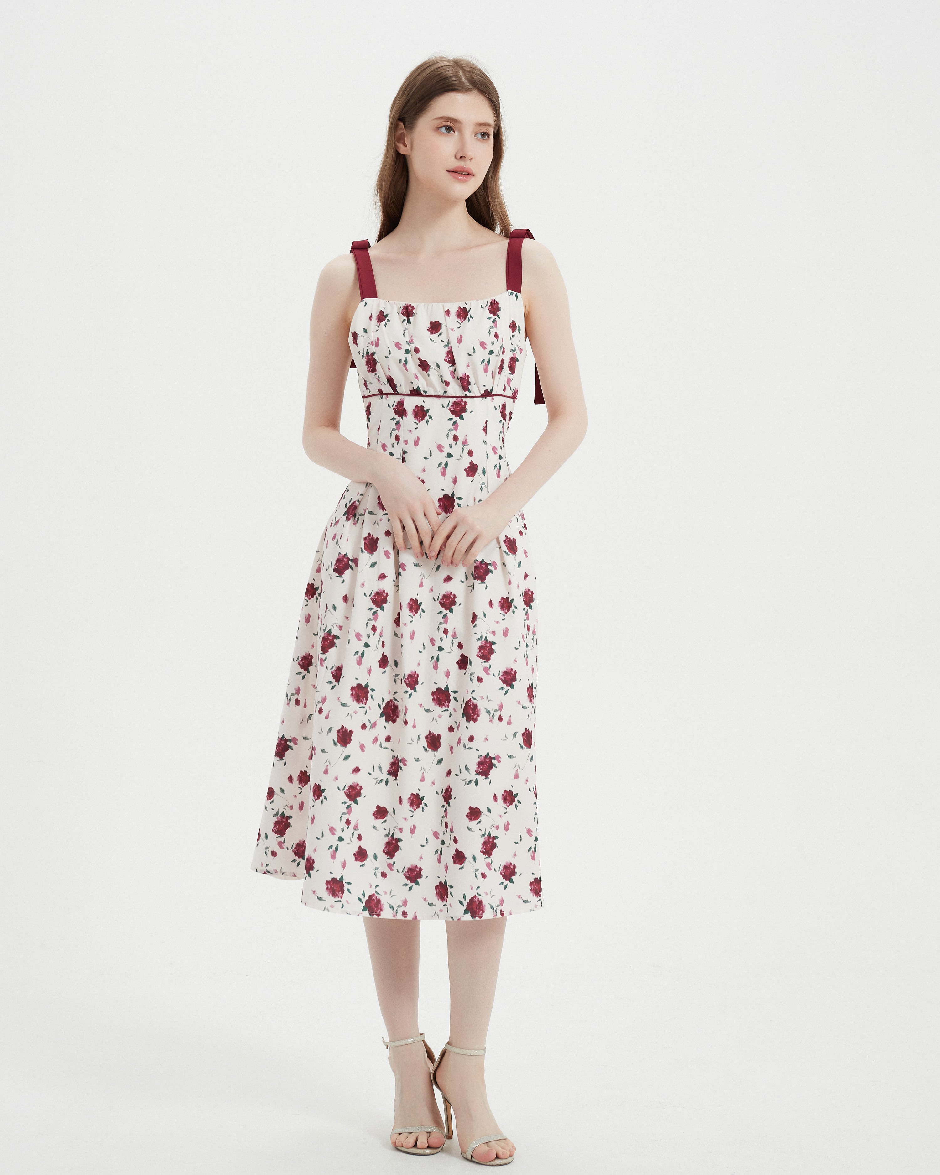 Floral Rose Print Dress