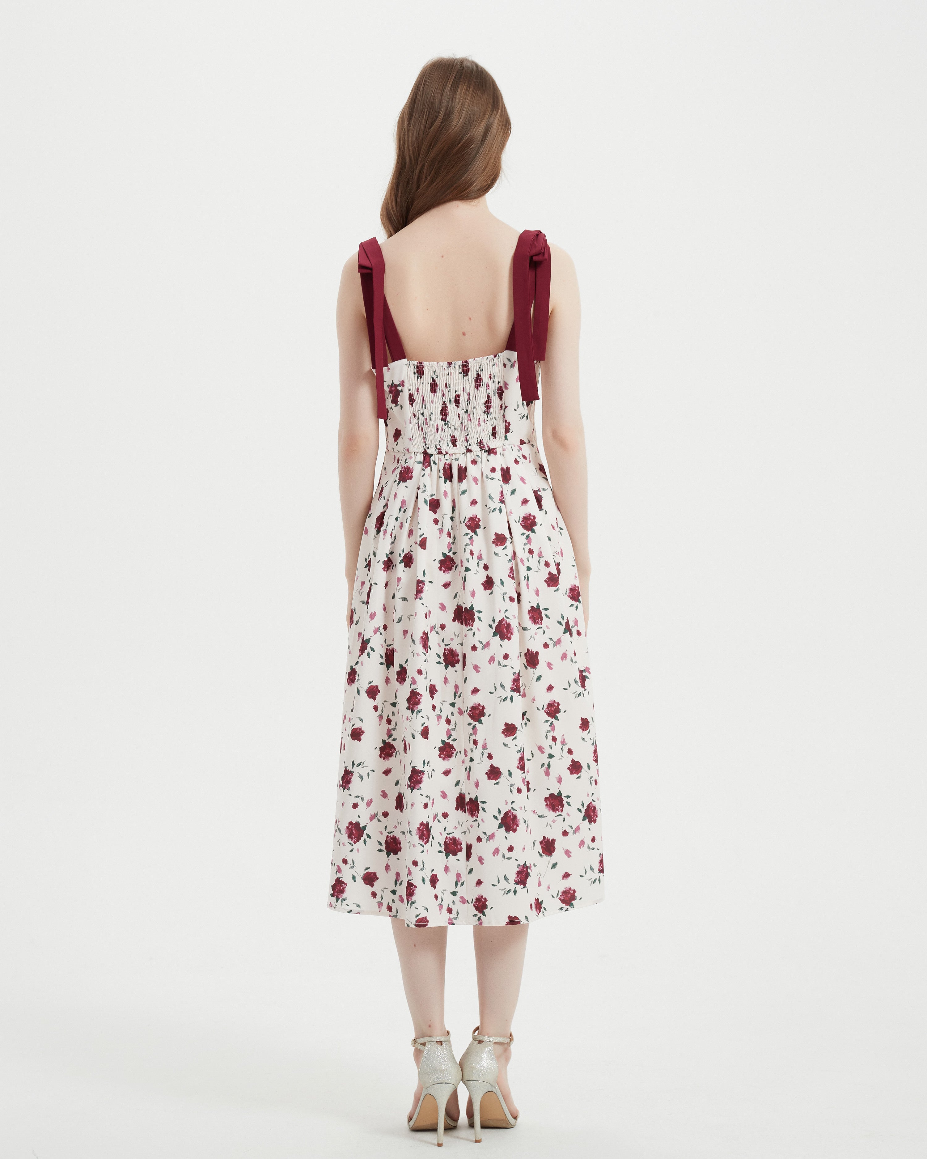 Floral Rose Print Dress